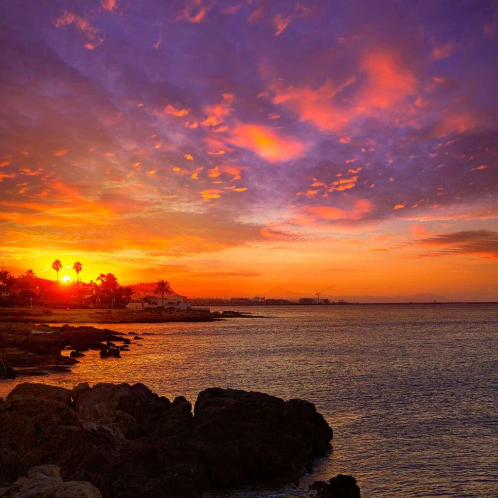 atardecer en denia