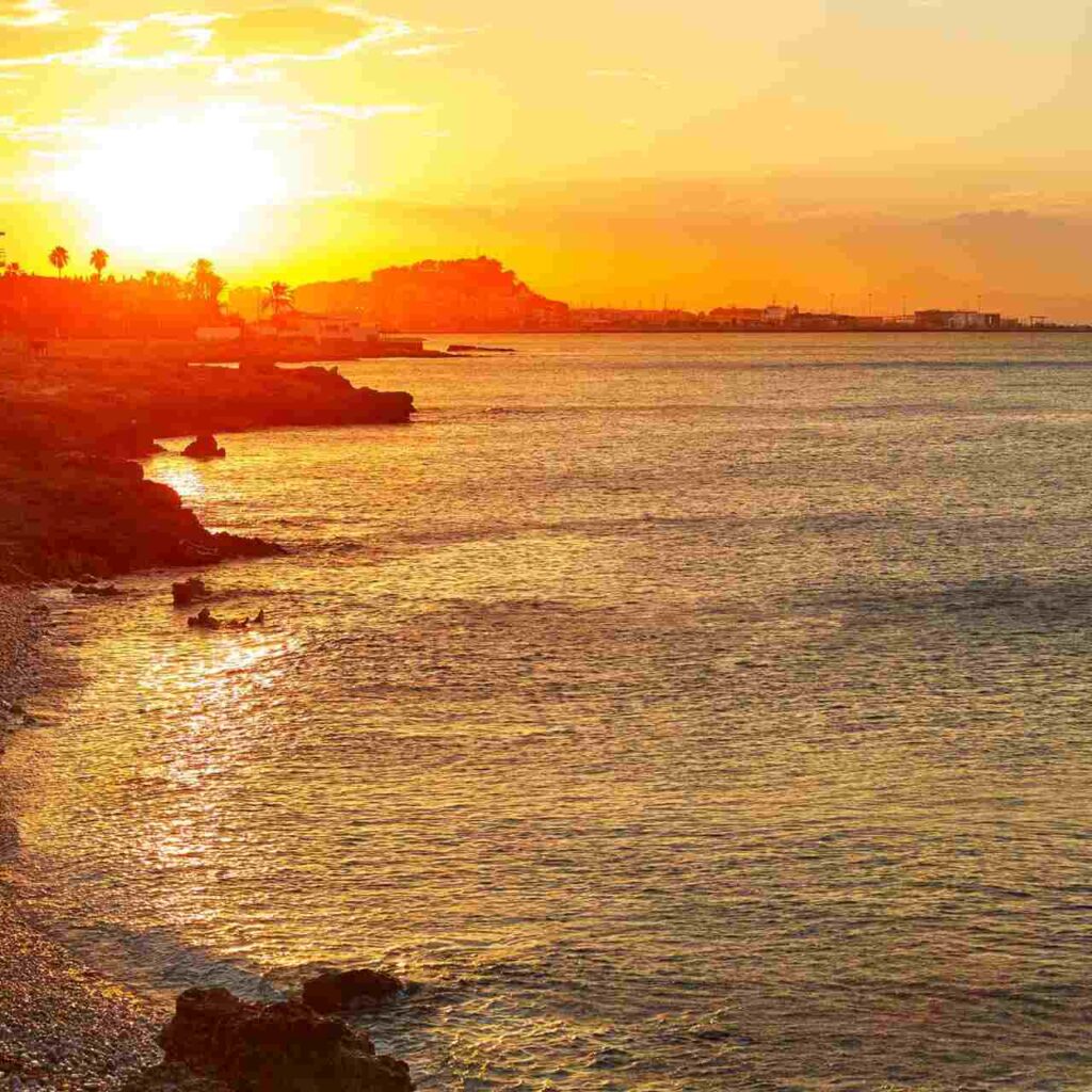 atardecer en denia