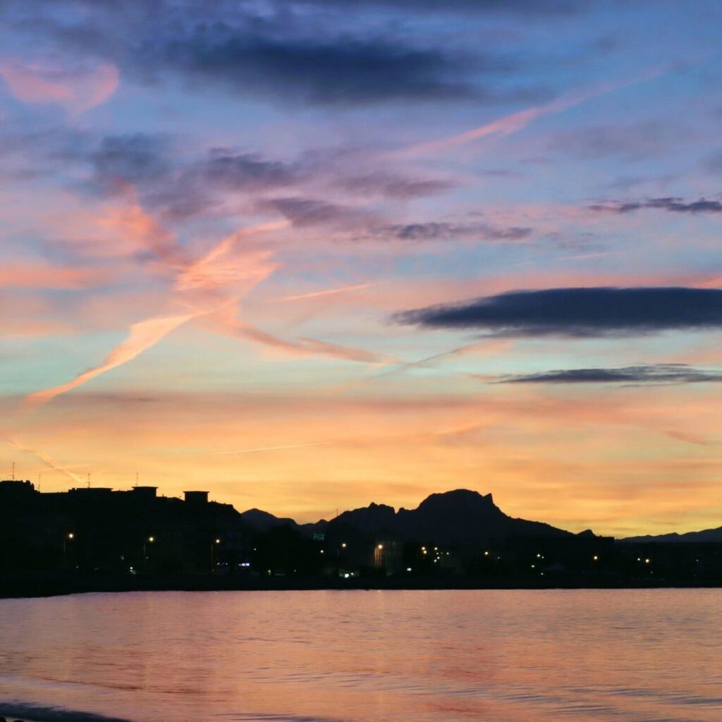 atardecer en denia